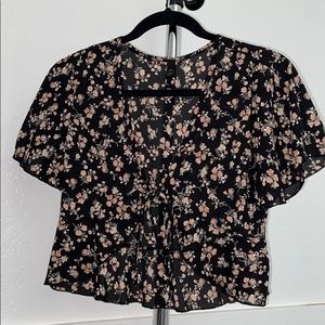 Floral Tie Top